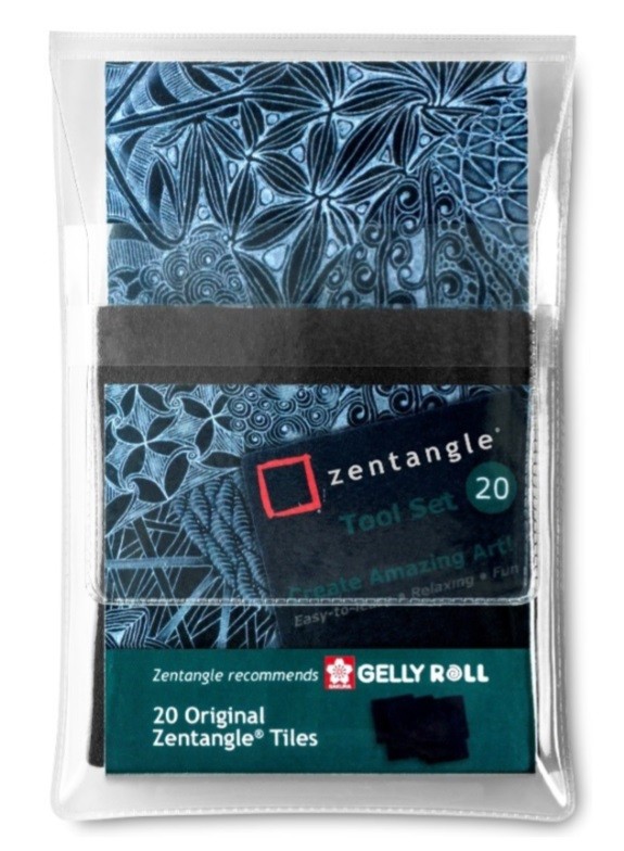 ZENTANGLE PAPELES NEGROS