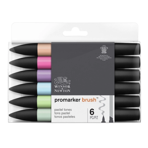SET 6 BRUSHMARKER TONOS PASTEL