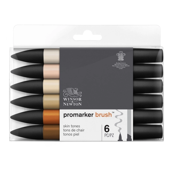 SET 6 BRUSHMARKER TONOS PIEL