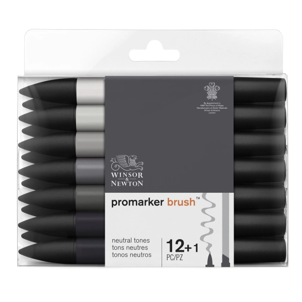SET 12+1 BRUSHMARKER NEUTROS