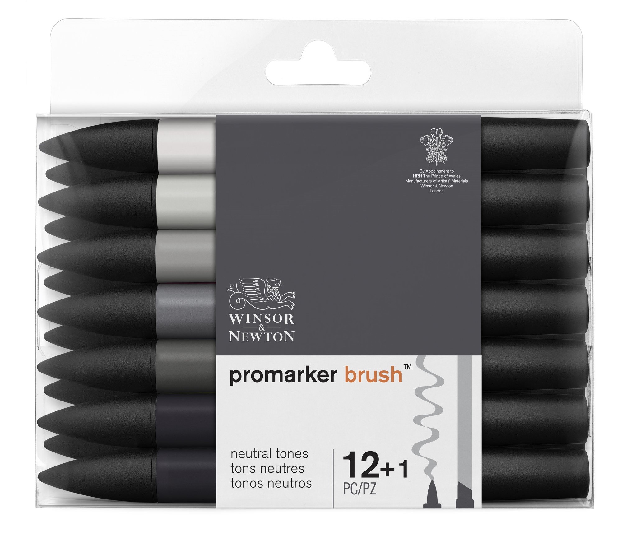 SET 12+1 BRUSHMARKER NEUTROS