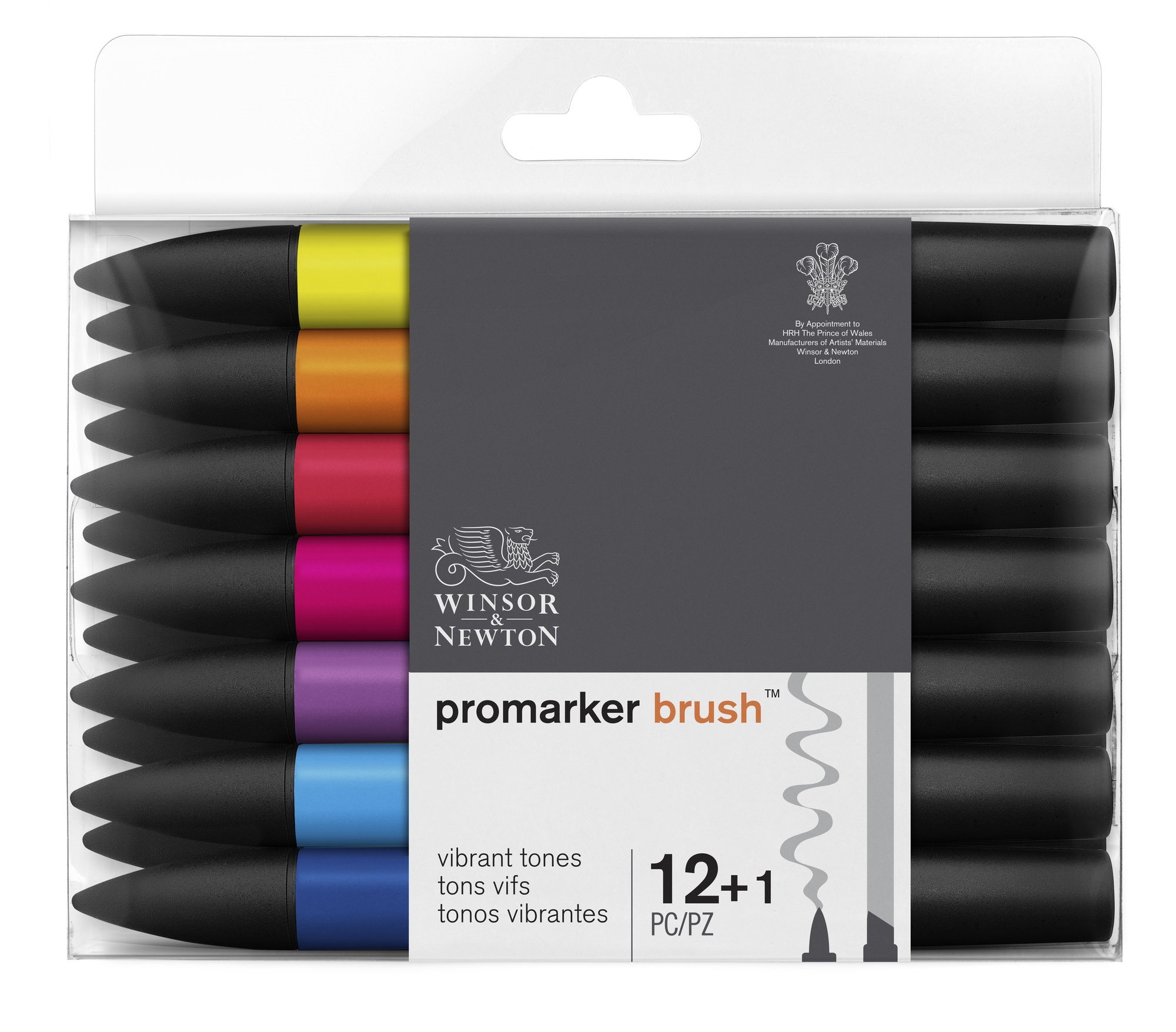 SET 12+1 BRUSHMARKER VIBRANTES