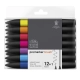 SET 12+1 BRUSHMARKER VIBRANTES