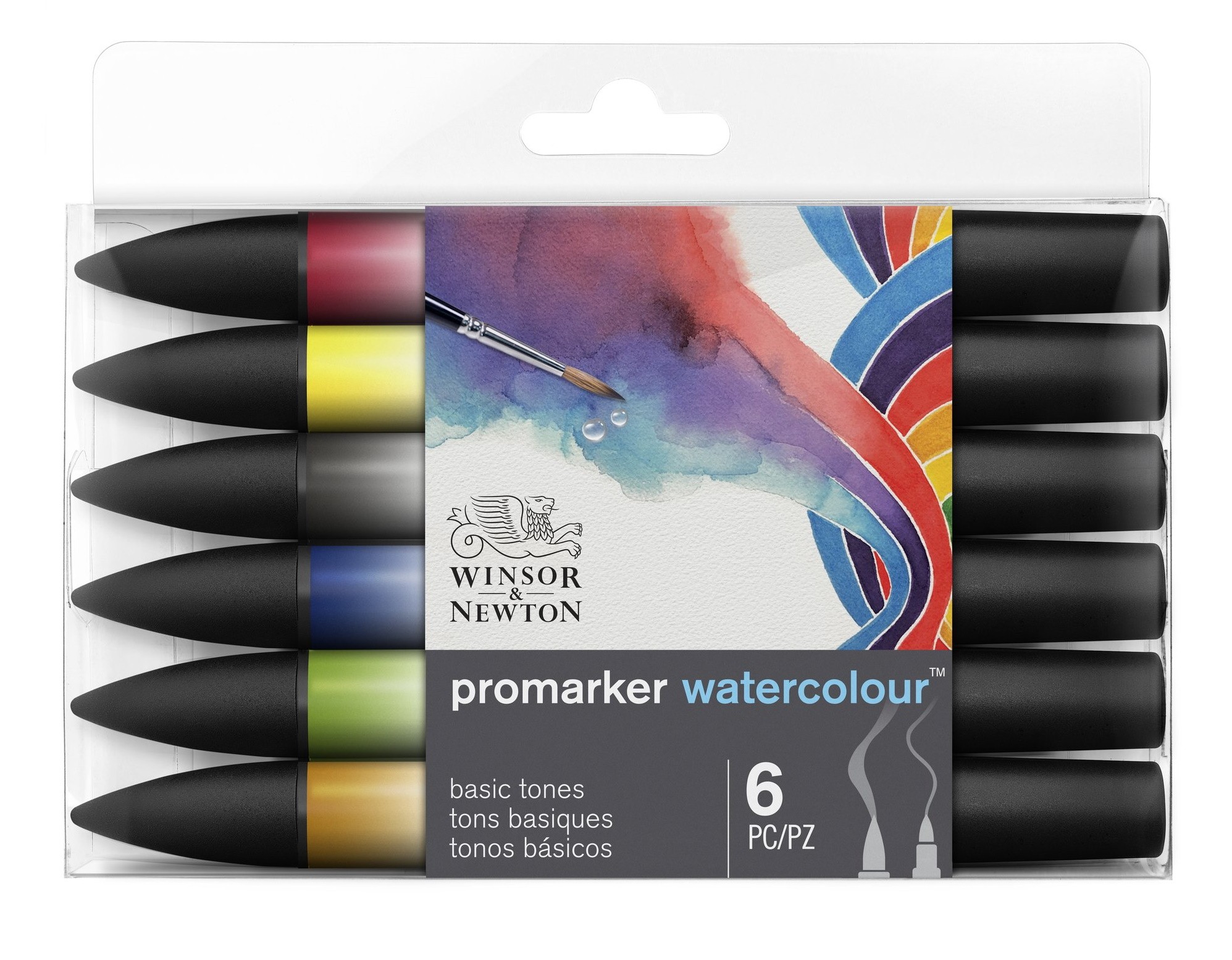 SET 6 ROTULADORES ACUARELA W&N