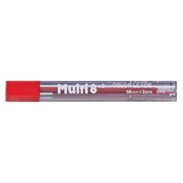 2 MINAS PENTEL DE 2mm-ROJO