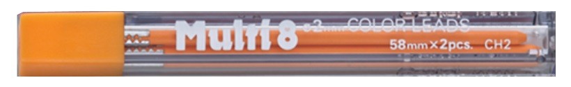 MINAS PENTEL DE 2mm-NARANJA