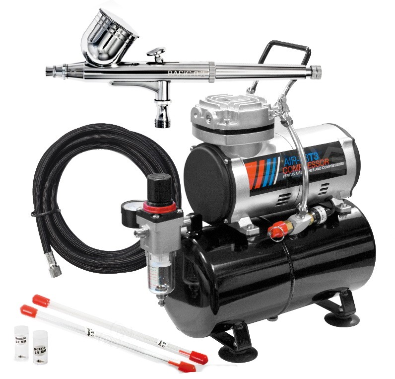 KIT AEROGRAFIA AIR 23T3+BASIC 3in1