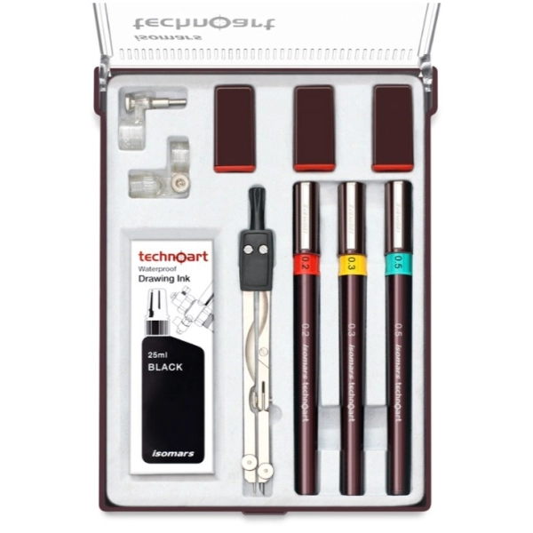 SET DE ESTILÓGRAFOS TECHNOART