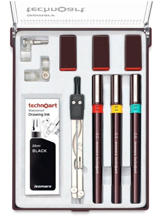 SET DE ESTILÓGRAFOS TECHNOART