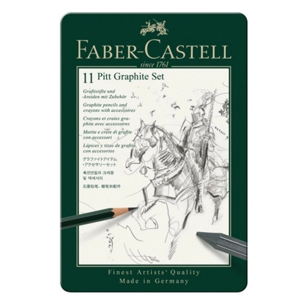 ESTUCHE GRAFITO 11 PIEZAS PITT FABER