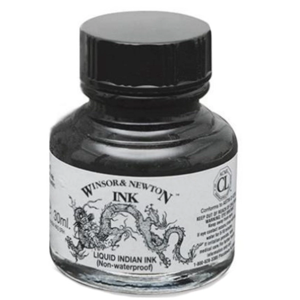 TINTA CHINA NEGRA W&N 30ml.