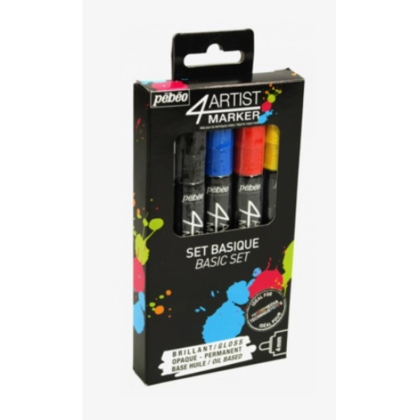 SET 5 MARKERS BASICOS PEBEO