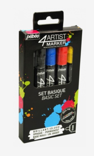 SET 5 MARKERS BASICOS PEBEO