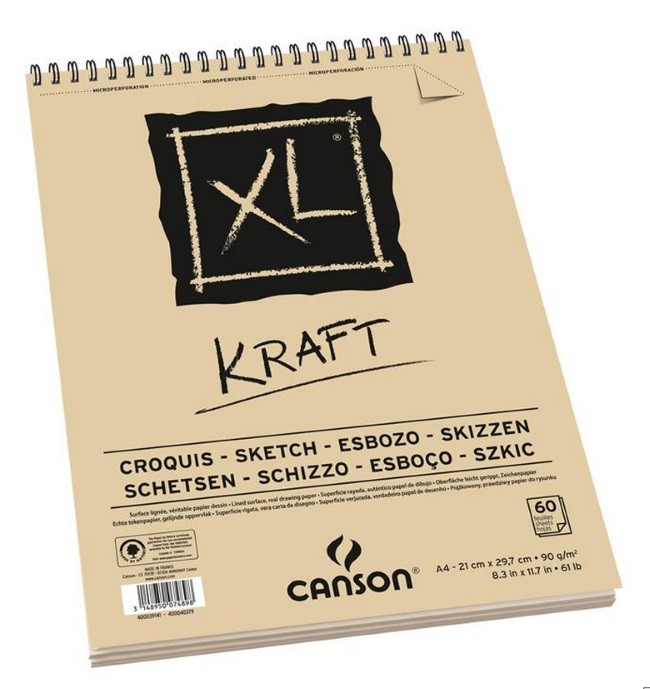 BLOC XL KRAFT A5 90gr. 40 HOJAS