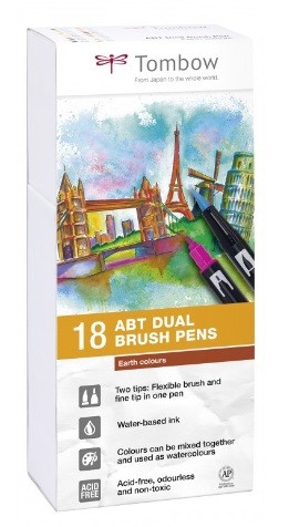 TOMBOW SET 18 COLORES TIERRA