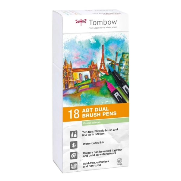 SET 18 TOMBOW PASTEL