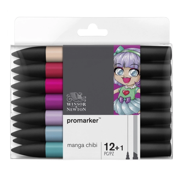 SET 12+1 PROMARKER MANGA CHIBI