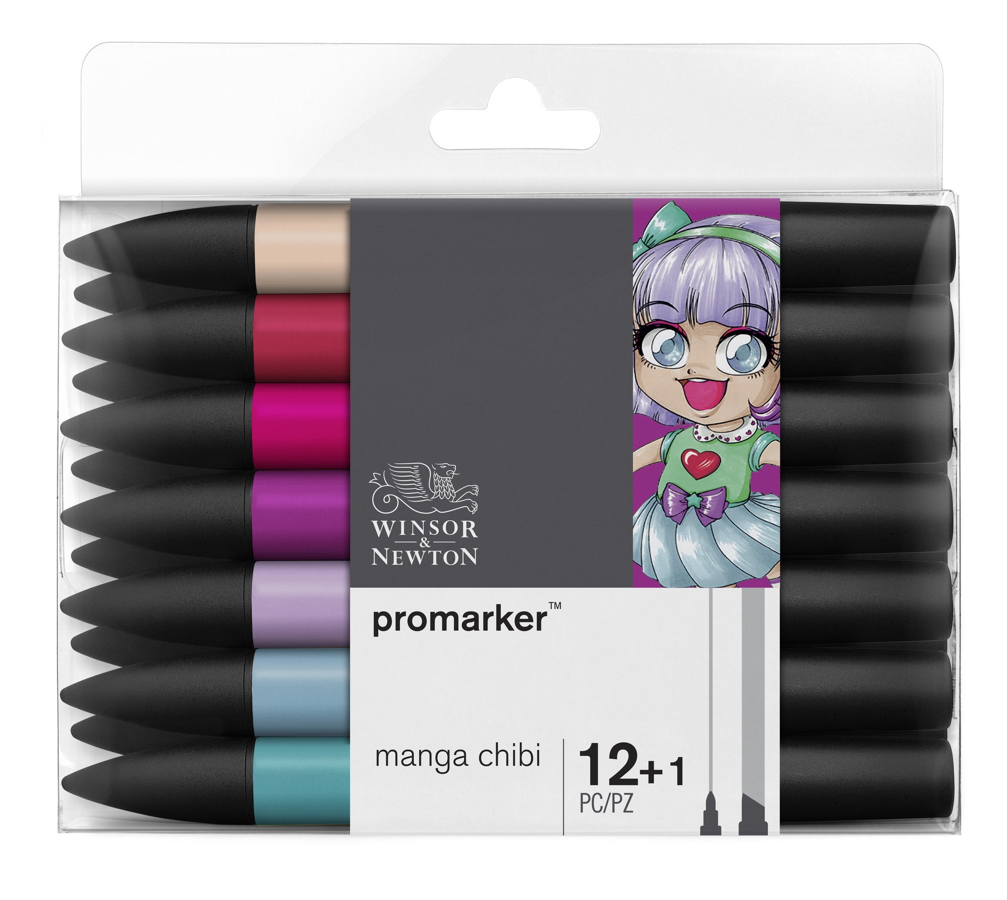 SET 12+1 PROMARKER MANGA CHIBI