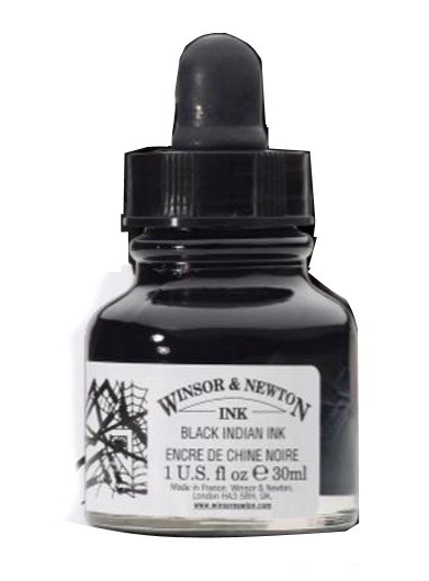 TINTA CHINA NEGRA W&N 30ml.