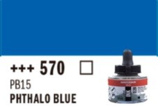 TINTA ACRÍLICA 30ml-AZUL FTALO