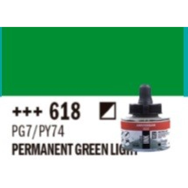 TINTA ACRÍLICA 30ml-VERDE PERM.CLARO
