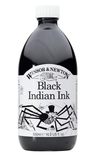 TINTA CHINA NEGRA W&N 500ml.