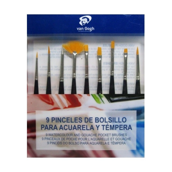 SET 9 PINCELES MINI VAN GOGH  TORAY