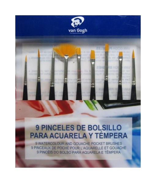 SET 9 PINCELES MINI VAN GOGH  TORAY