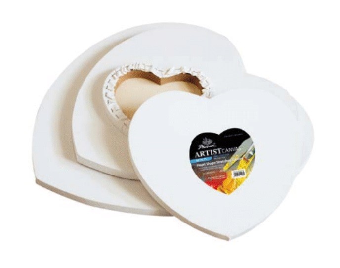BASTIDOR ENTELADO CORAZON 20 cms.