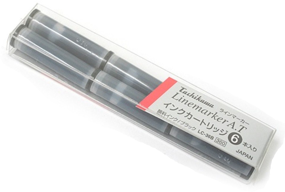 CARTUCHOS LINEMARKER TINTA NEGRA (6)