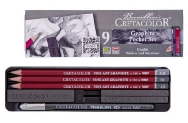 CRETACOLOR GRAPHITE POCKET 9 PIEZAS
