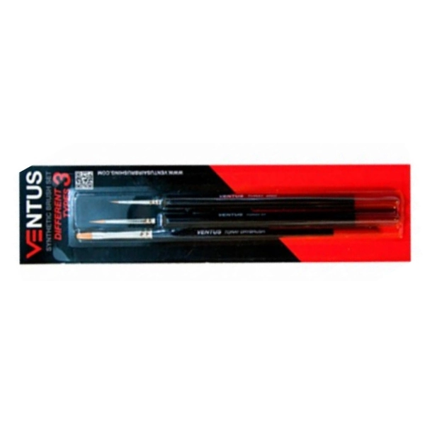 SET 3 PINCELES VENTUS CORTOS TORAY