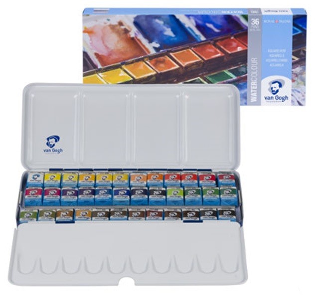 VAN GOGH ESTUCHE METAL 36 GODETS