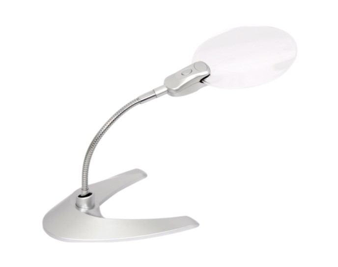 LUPA SOBREMESA 13cms. LED