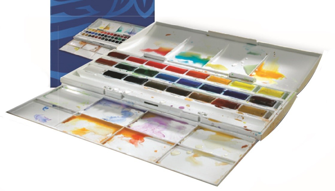 COTMAN W&N ESTUCHE 24 GODETS GRANDES