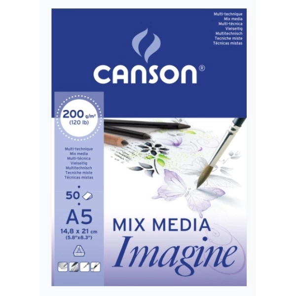BLOC IMAGINE CANSON A5 200g.50h.