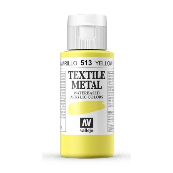 TEXTIL METAL 60ml.-AMARILLO