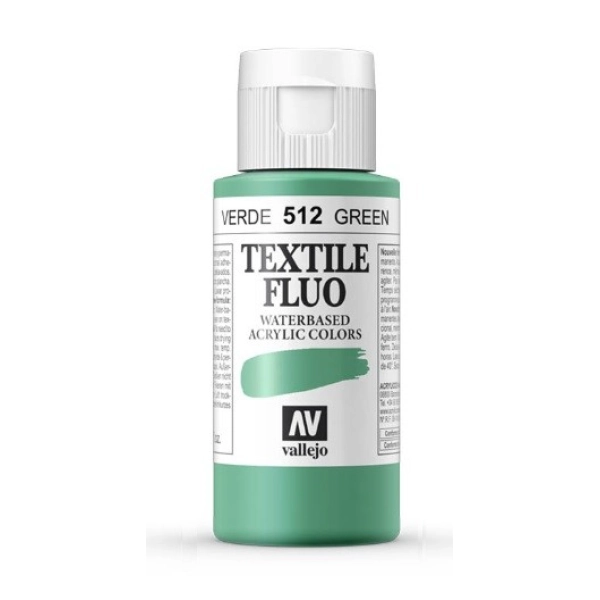 TEXTIL FLUOR 60ml.-VERDE