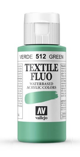 TEXTIL FLUOR 60ml.-VERDE