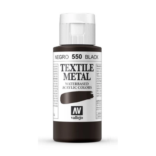 TEXTIL METAL 60ml.-NEGRO