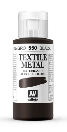 TEXTIL METAL 60ml.-NEGRO