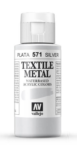 TEXTIL METAL 60ml.-PLATA