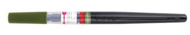PENTEL XGFL PUNTA PINCEL-VERDE OLIVA