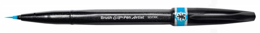 BRUSH PEN SIGN ARTIST-AZUL CLARO