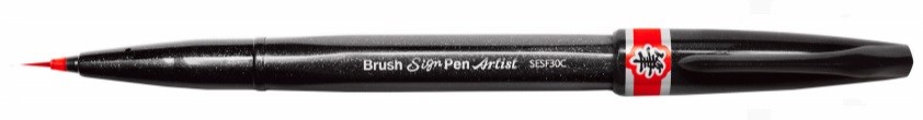BRUSH PEN SIGN ARTIST-ROJO