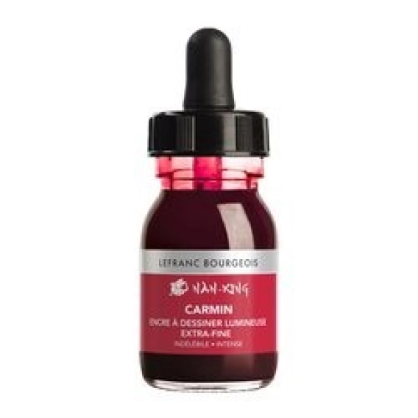 TINTA NANKING 30ml-CARMÍN
