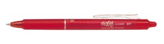 PILOT FRIXION CLIKER-ROJO