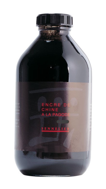 TINTA CHINA SENNELIER 250ml-NEGRO
