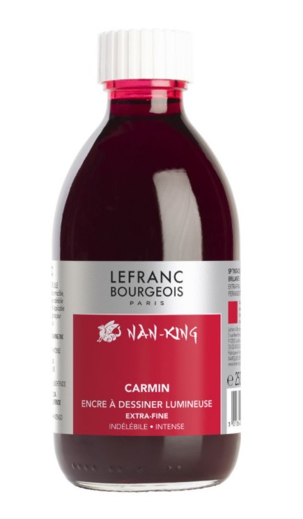 TINTA NANKING 250ml-CARMIN