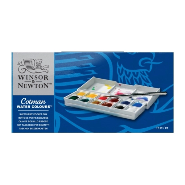 ESTUCHE COTMAN W&N 12 GODETS